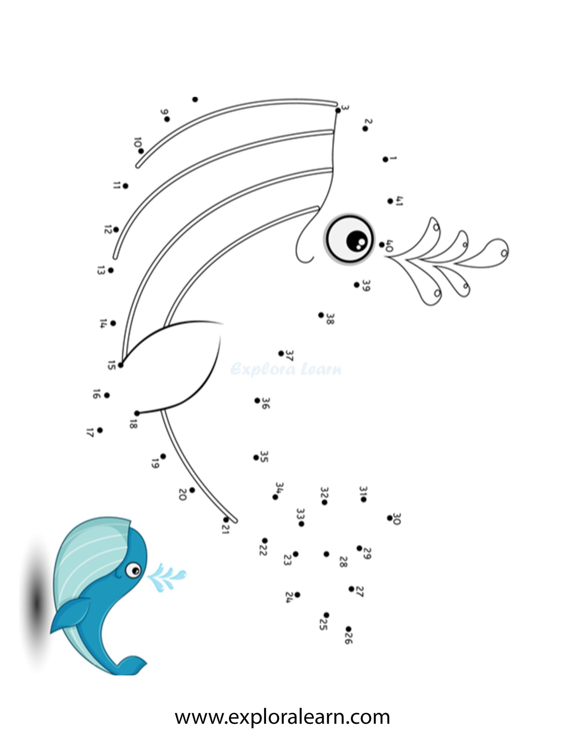 Connect The Dots And Color Printable Worksheet Fun For Kids Ages 2 12