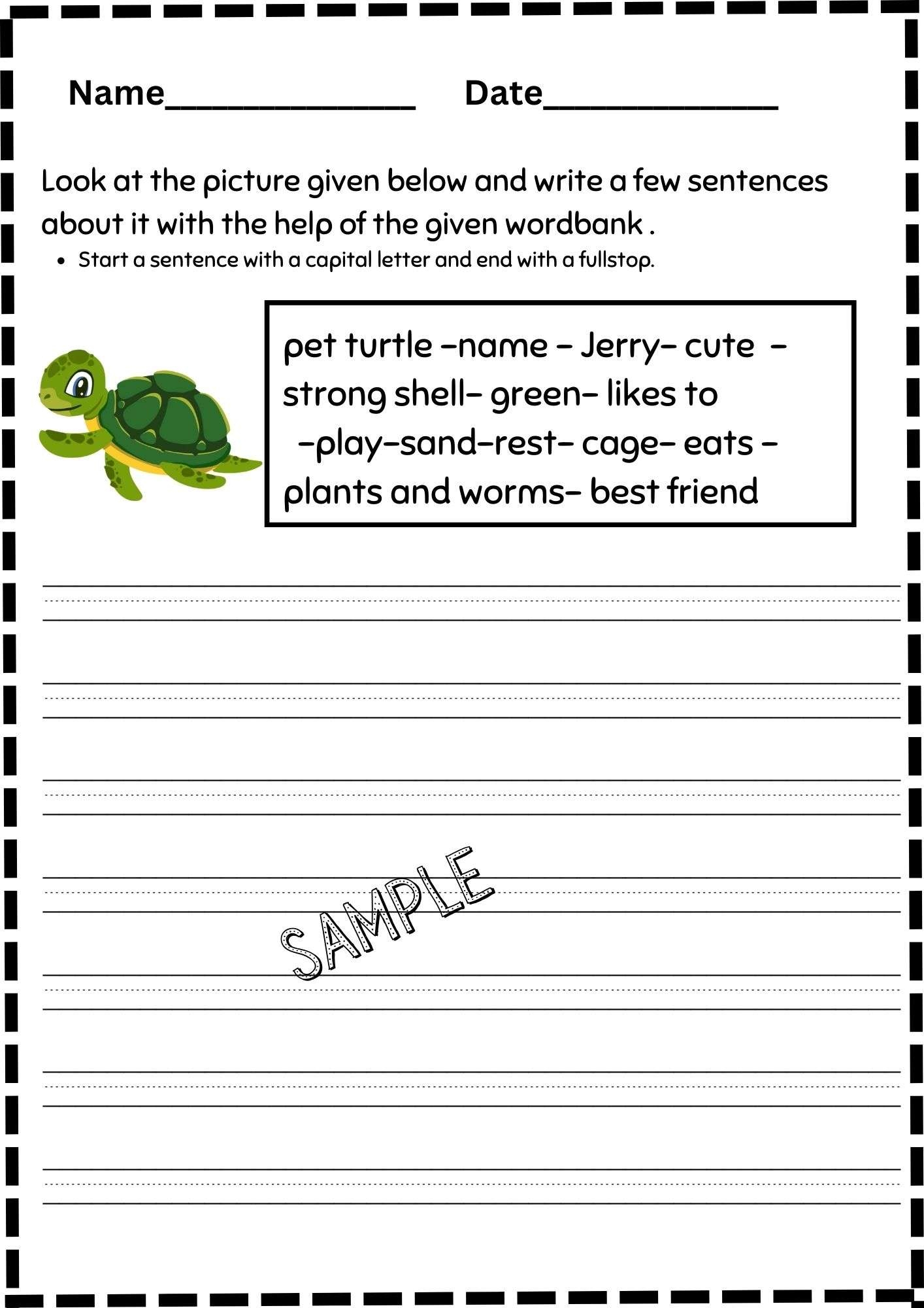Creative Writing Worksheets For Kids 6 Fun Animal Prompts