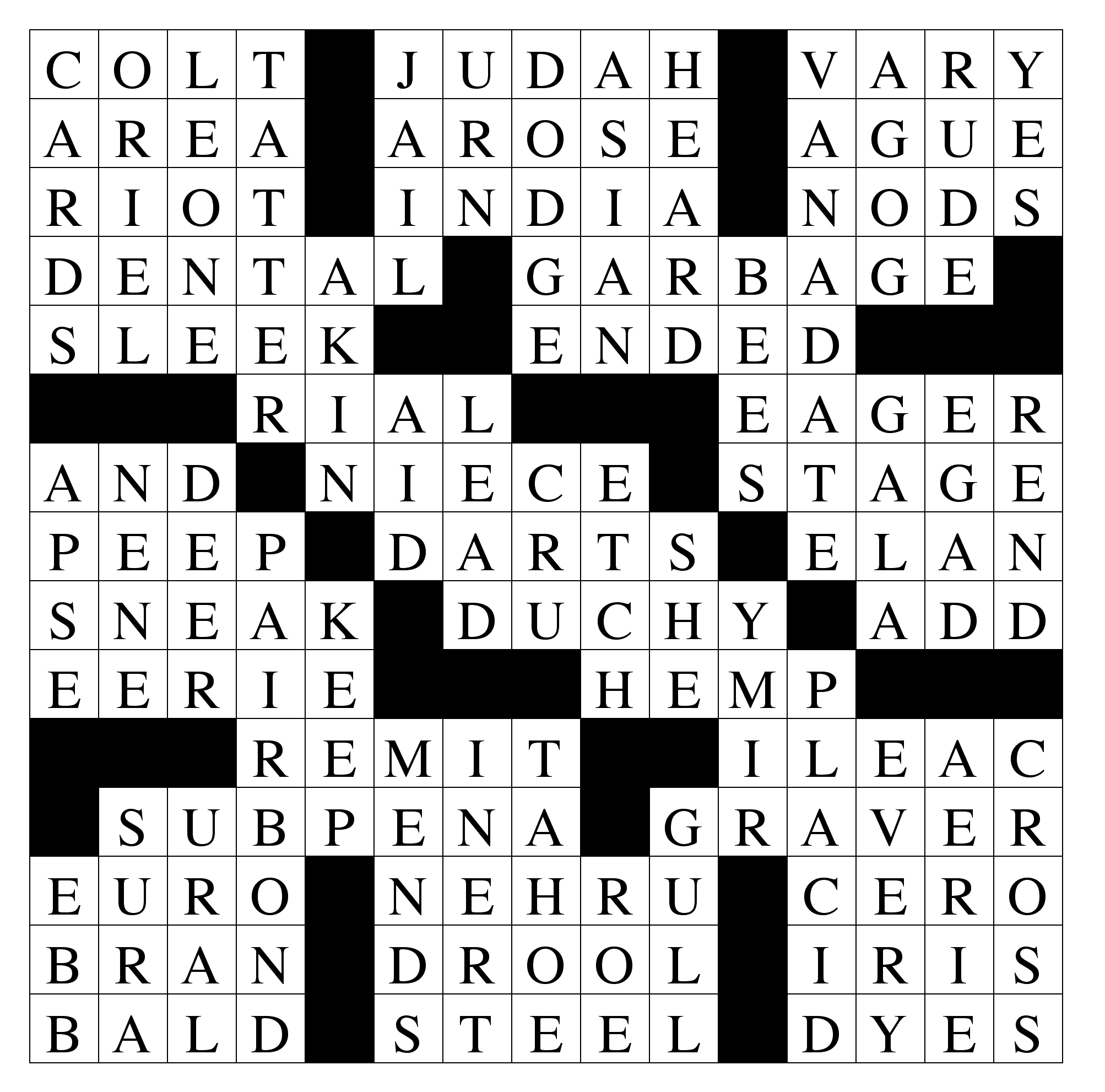 concerning crossword clue