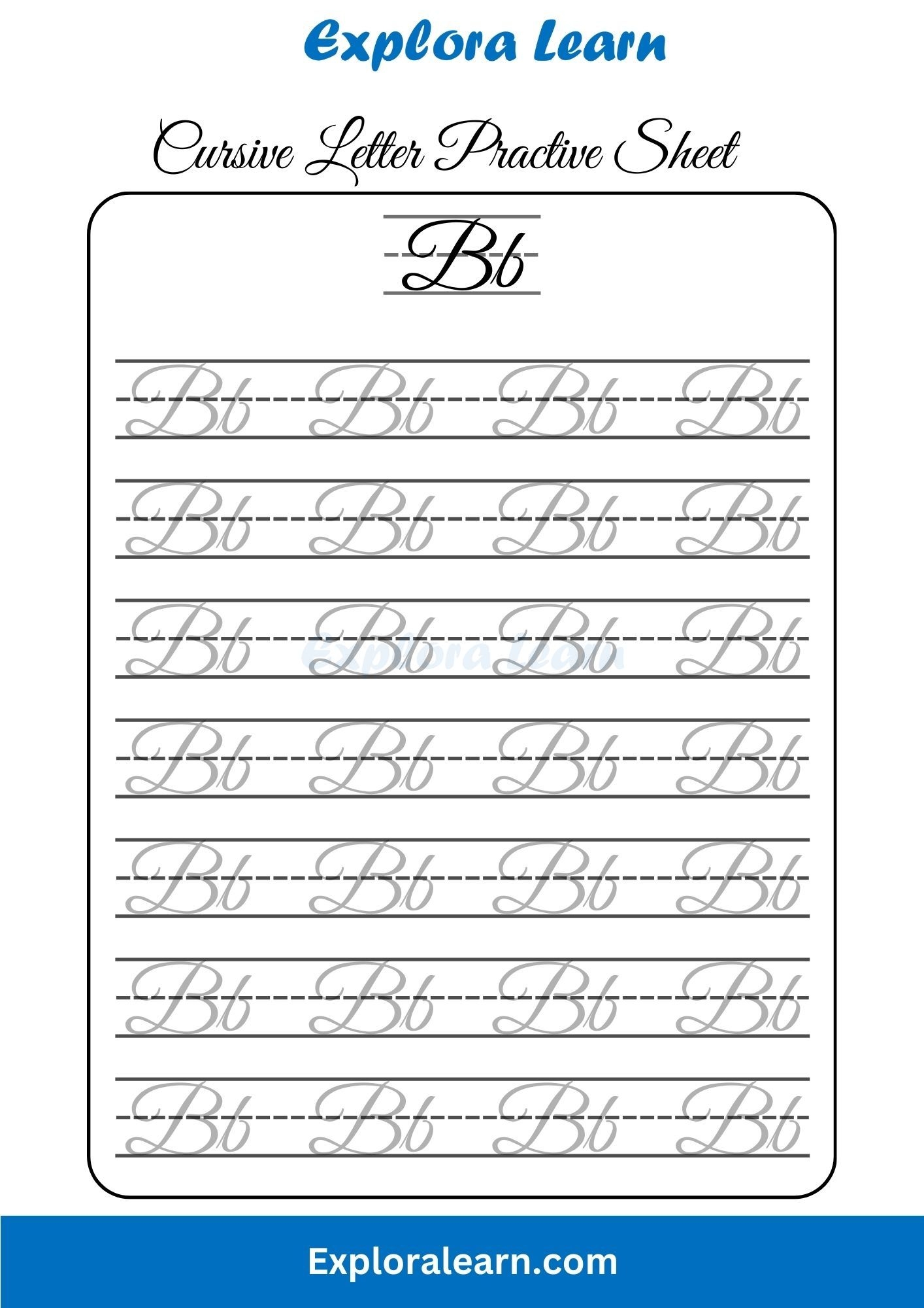 Cursive Alphabet Practice 2 Cursive Alphabet Practice 2