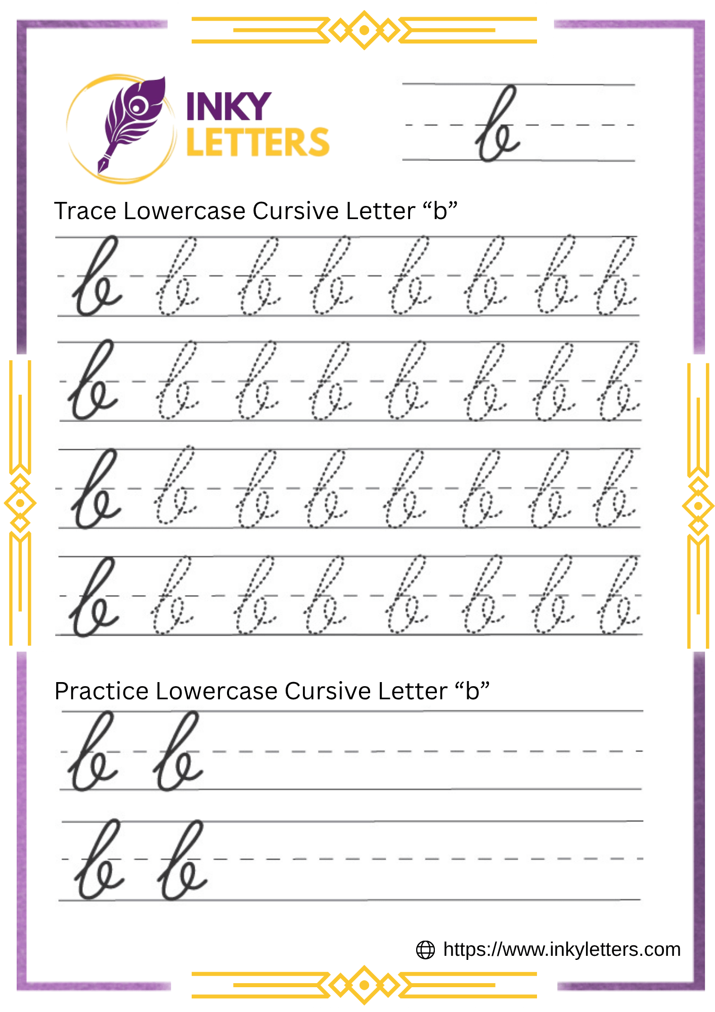 lowercase b in cursive lowercase b in cursive