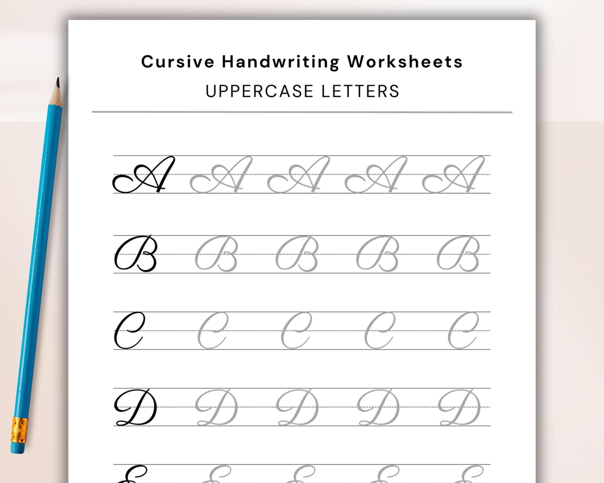 cursive writing practice sheets pdf