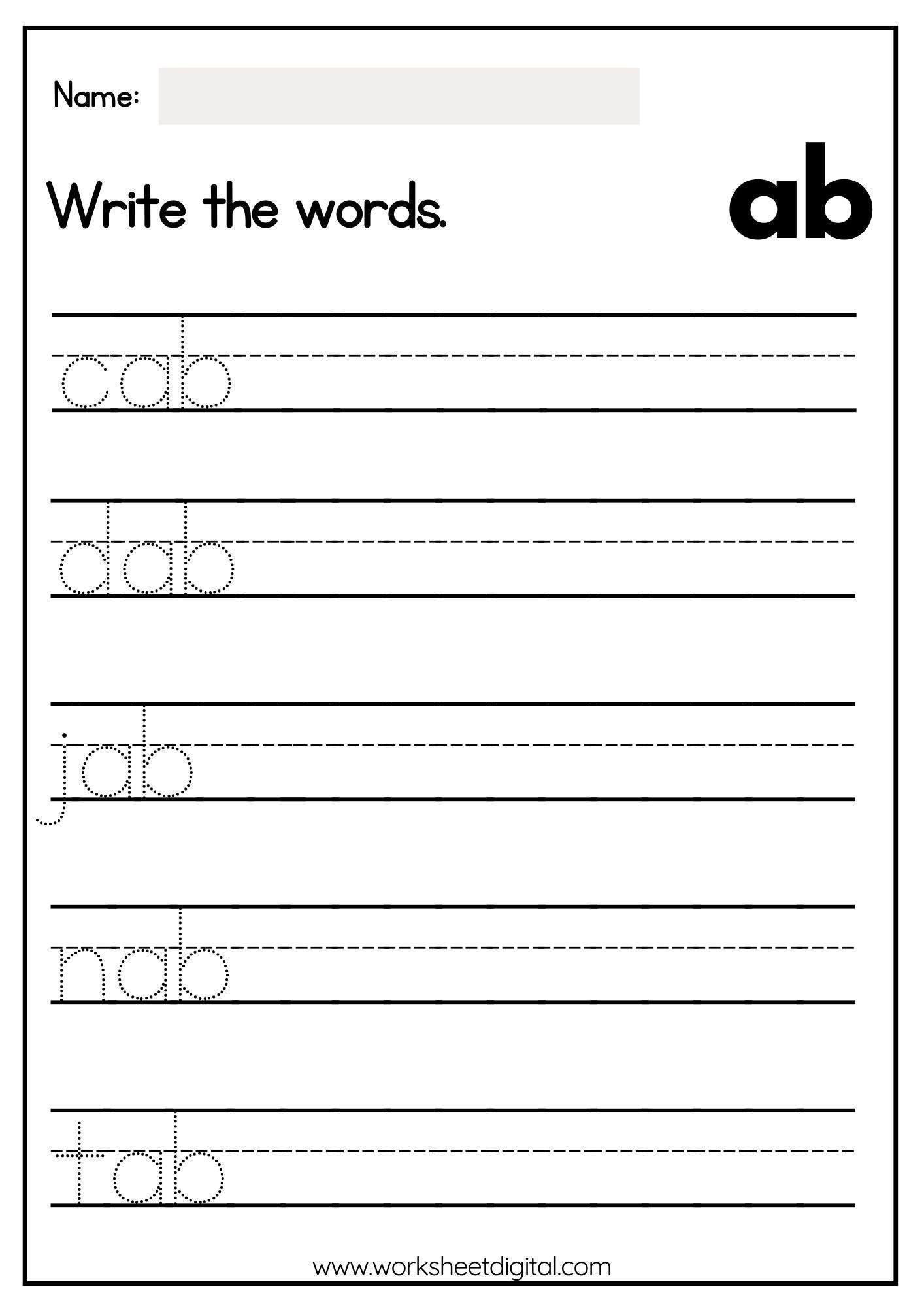 CVC Words Short A Writing Practice 1st 3rd Grade ELA PDF Pattern Etsy