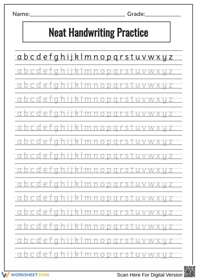 Daily Handwriting Worksheets