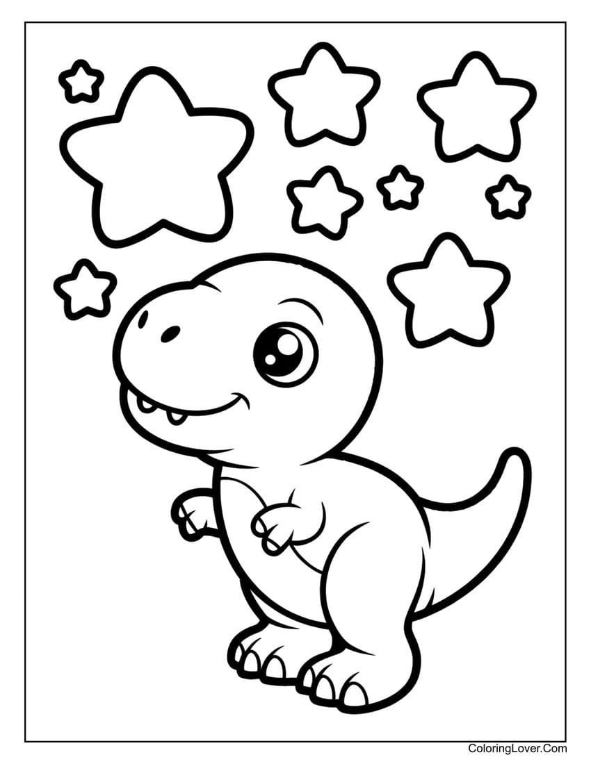 cute dinosaur coloring sheets