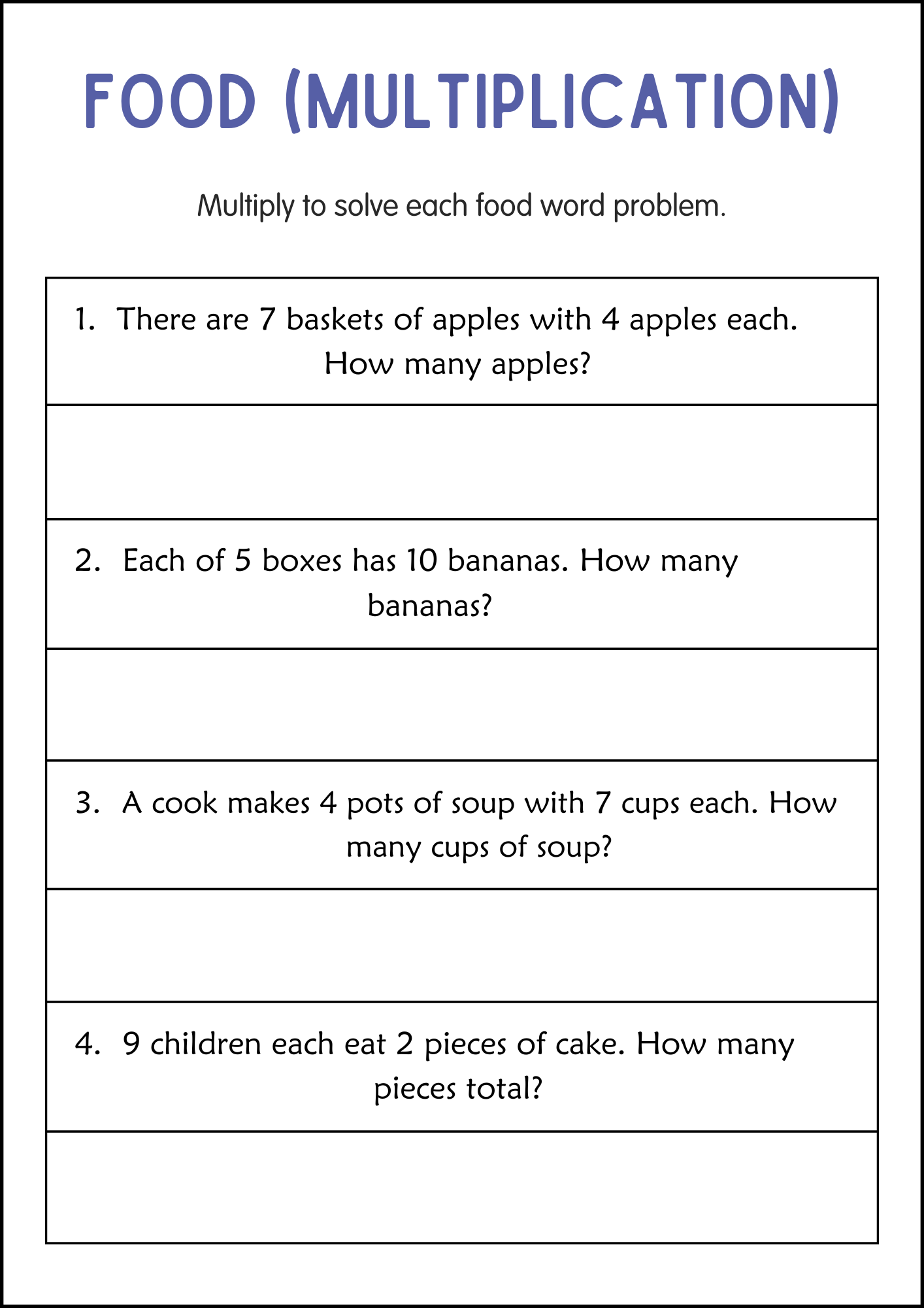 Division And Multiplication Word Problems Math Worksheets For Grade 2 3 4 Made By Teachers Division And Multiplication Word Problems Math Worksheets For Grade 2 3 4 Made By Teachers