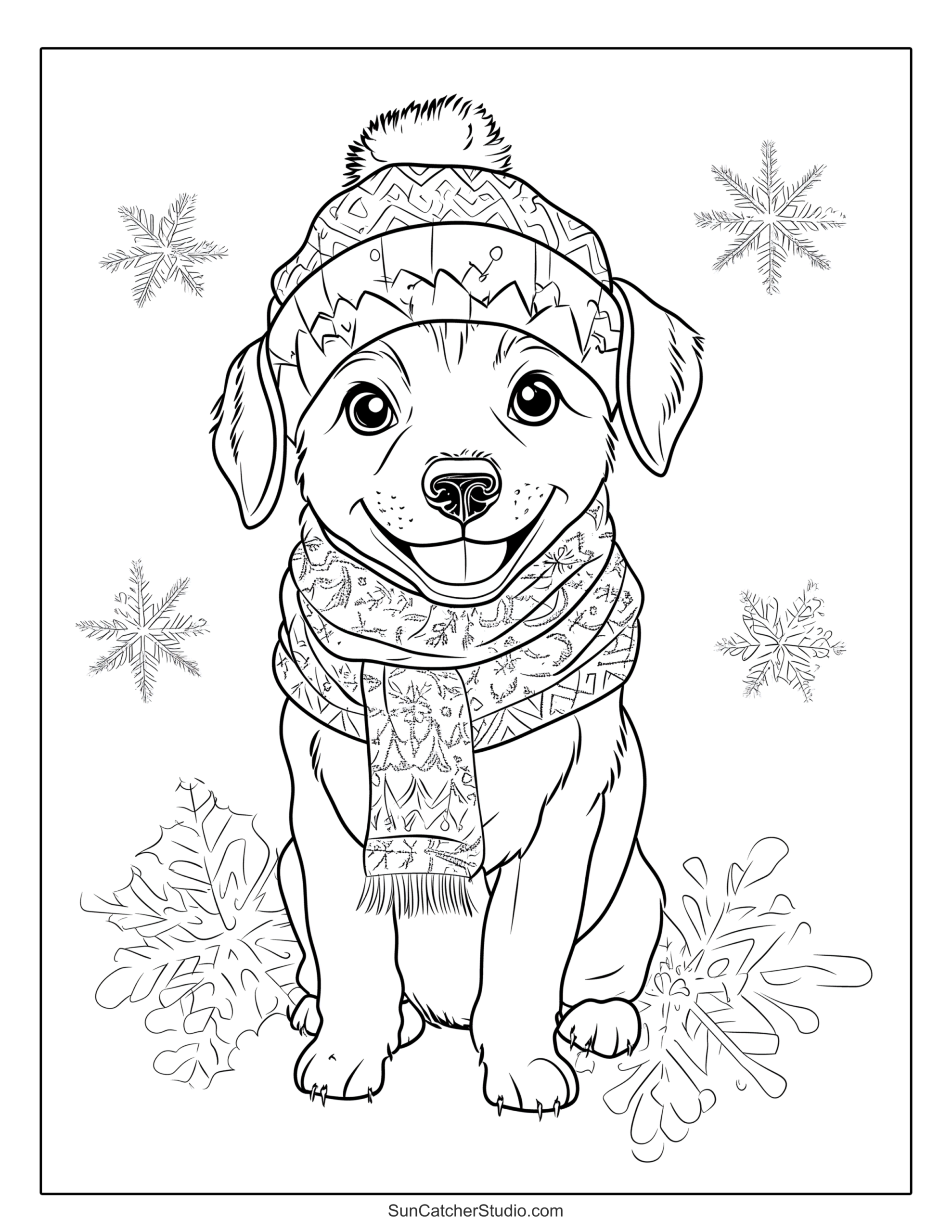 free printable dog coloring sheets