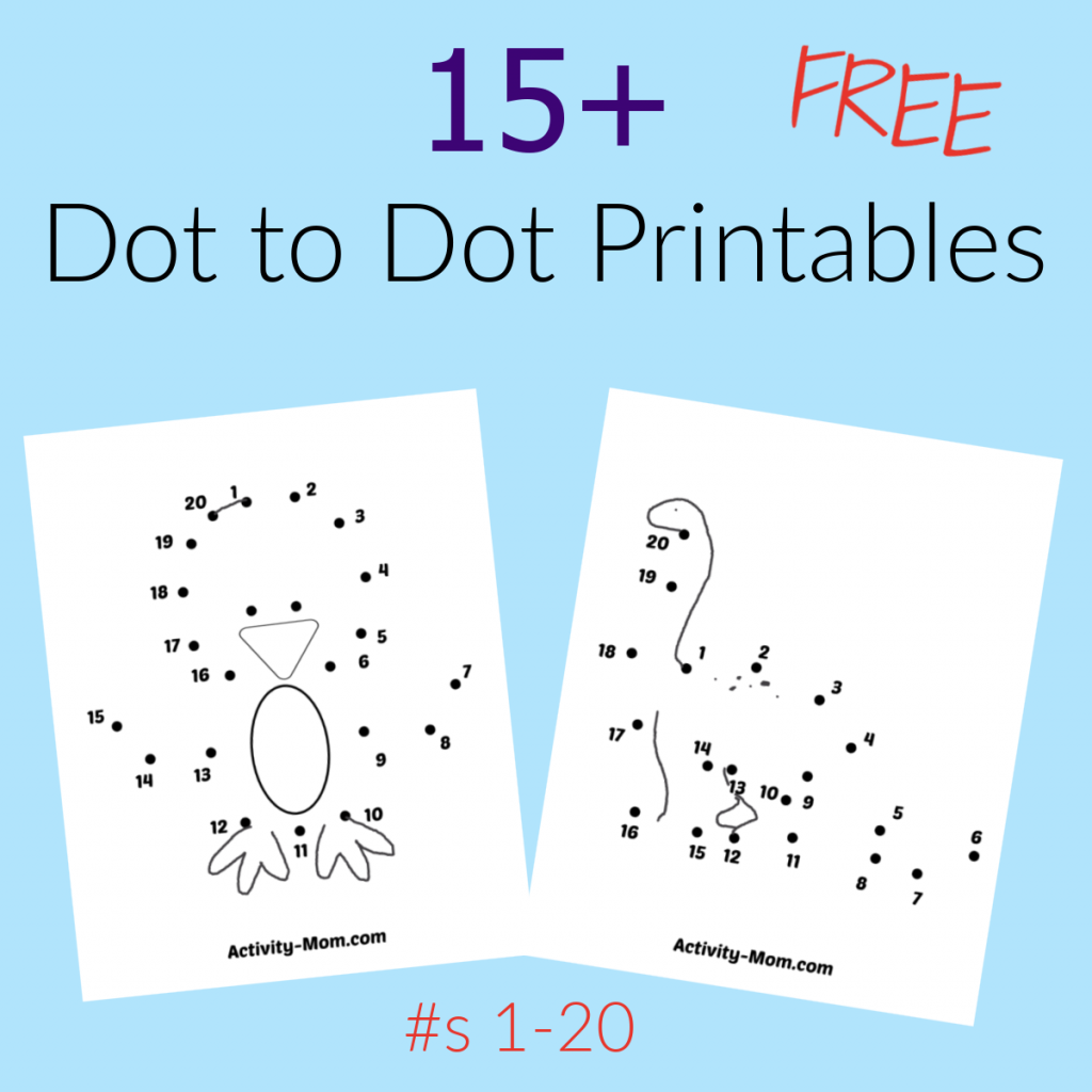 Easy Dot To Dot Printables numbers 1 10 Free Preschool Printables