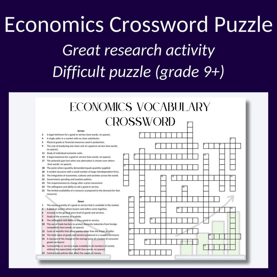 Economics Crossword Puzzle Micro Macro Vocabulary PDF Download Etsy Economics Crossword Puzzle Micro Macro Vocabulary PDF Download Etsy