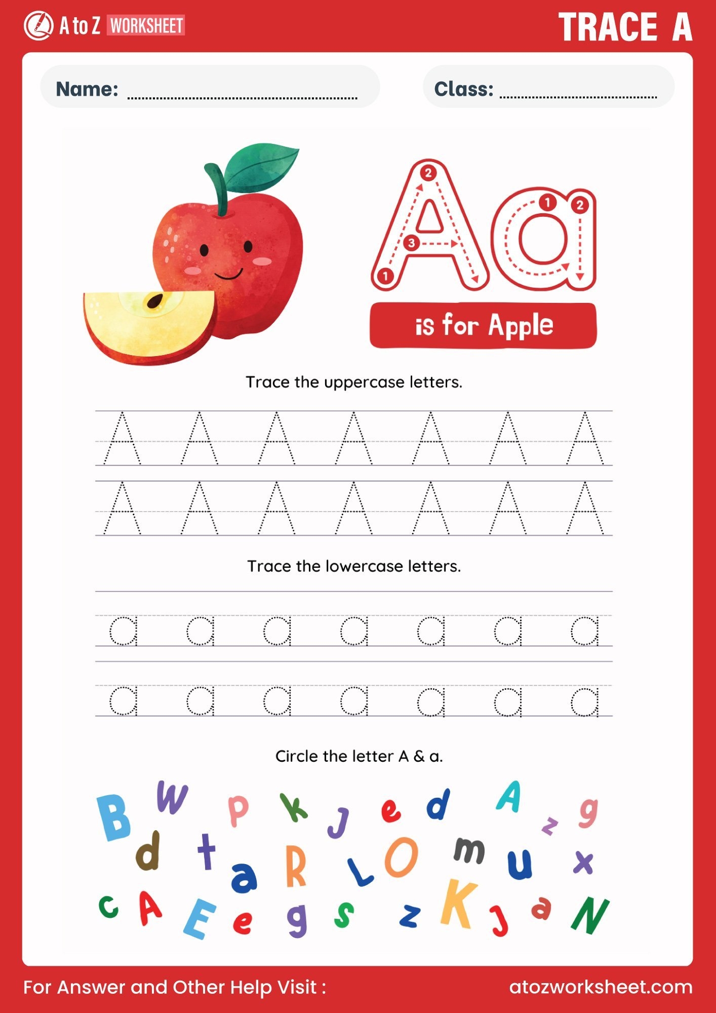 English Alphabet Tracing Worksheet PDF A To Z Worksheet Store English Alphabet Tracing Worksheet PDF A To Z Worksheet Store