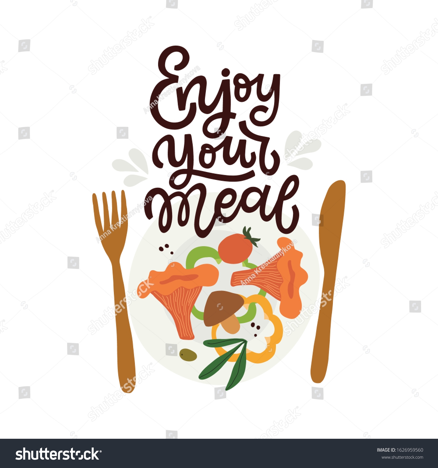 Enjoy Your Meal Hand Lettered Quote Stock Vector Royalty Free 1626959560 Shutterstock Enjoy Your Meal Hand Lettered Quote Stock Vector Royalty Free 1626959560 Shutterstock