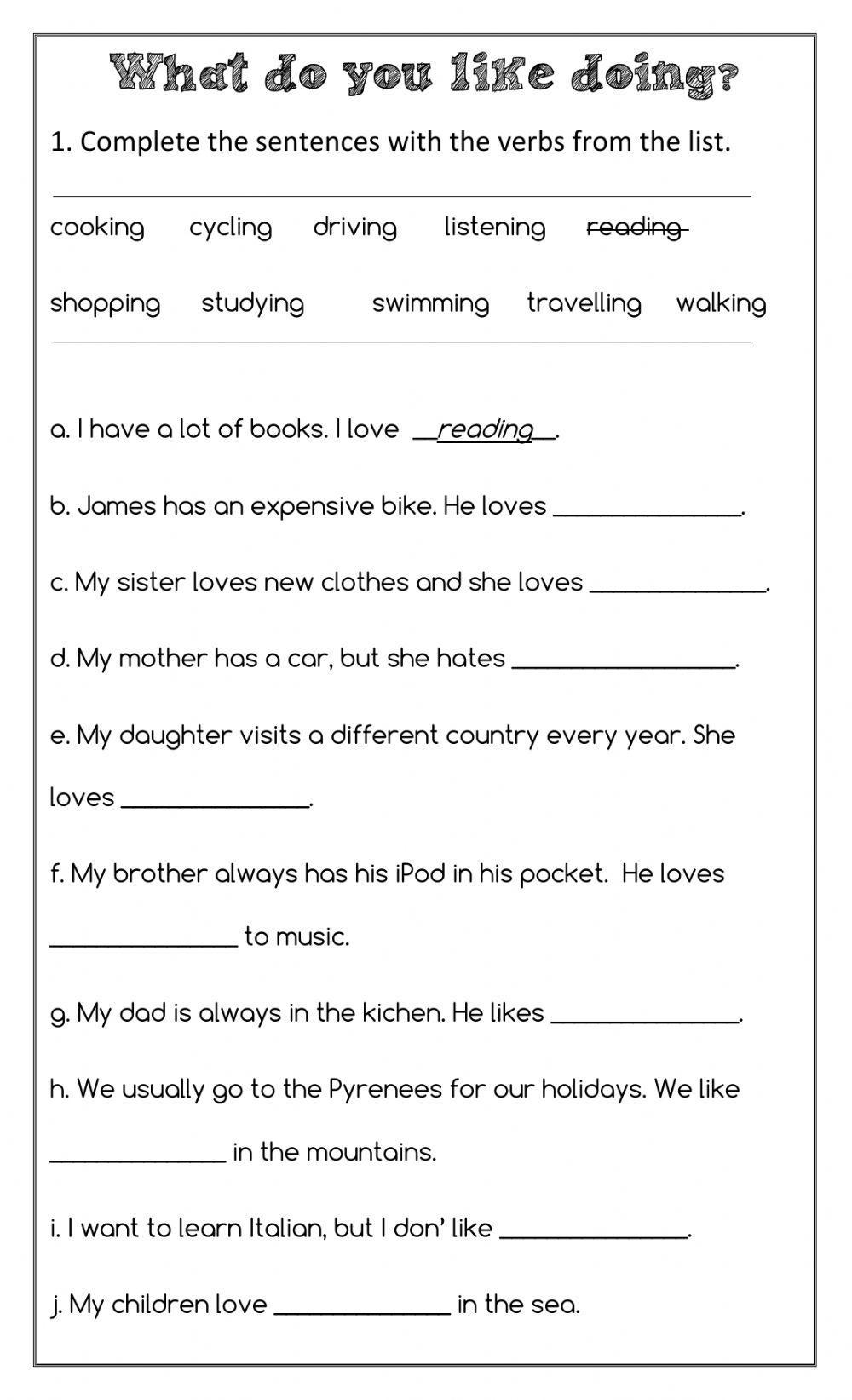 ESL Worksheets English Exercises Worksheets Library ESL Worksheets English Exercises Worksheets Library