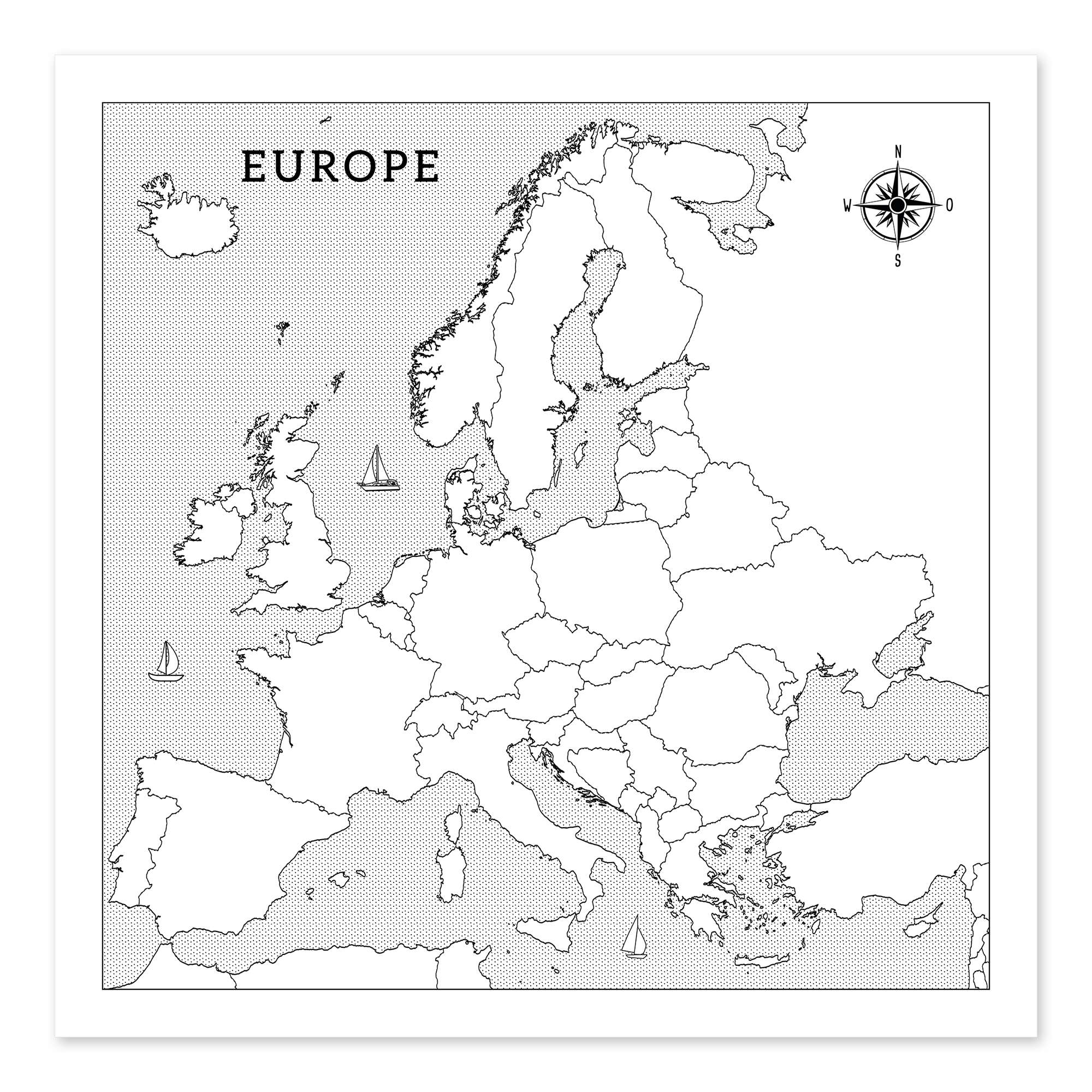 map of europe colouring map of europe colouring