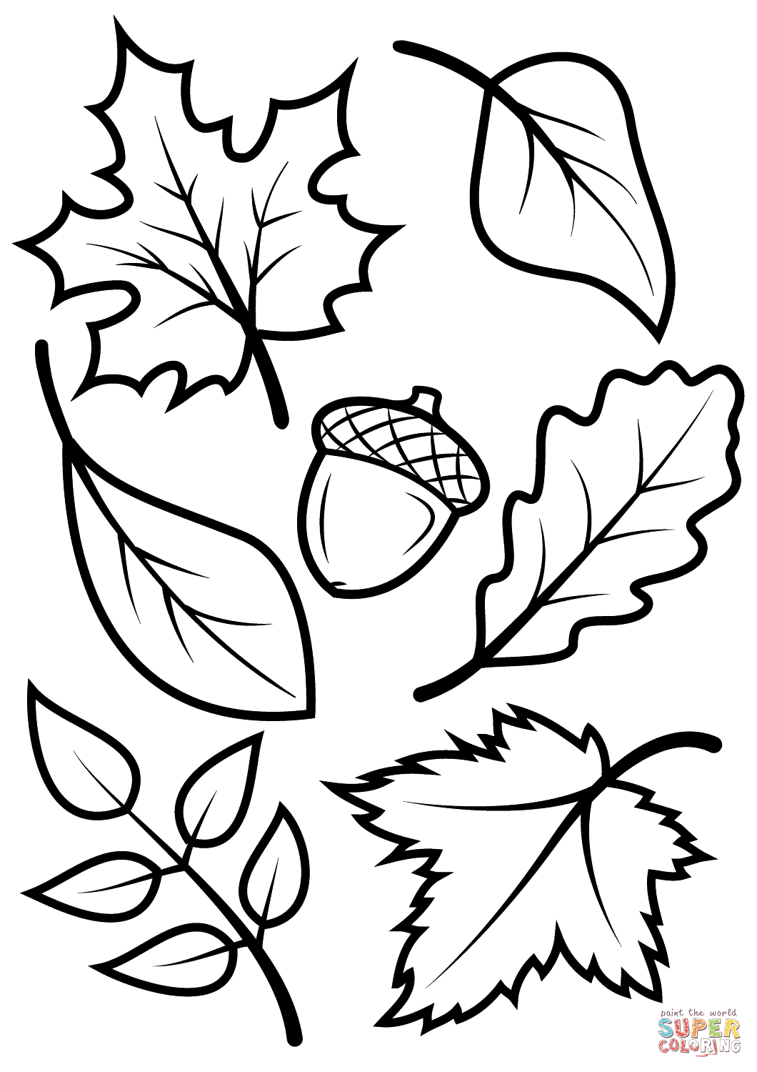 autumn leaves to color pages autumn leaves to color pages
