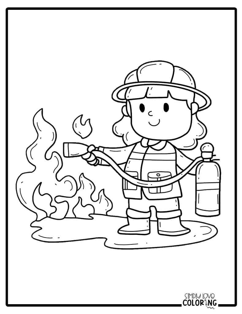 coloring pages of fireman coloring pages of fireman