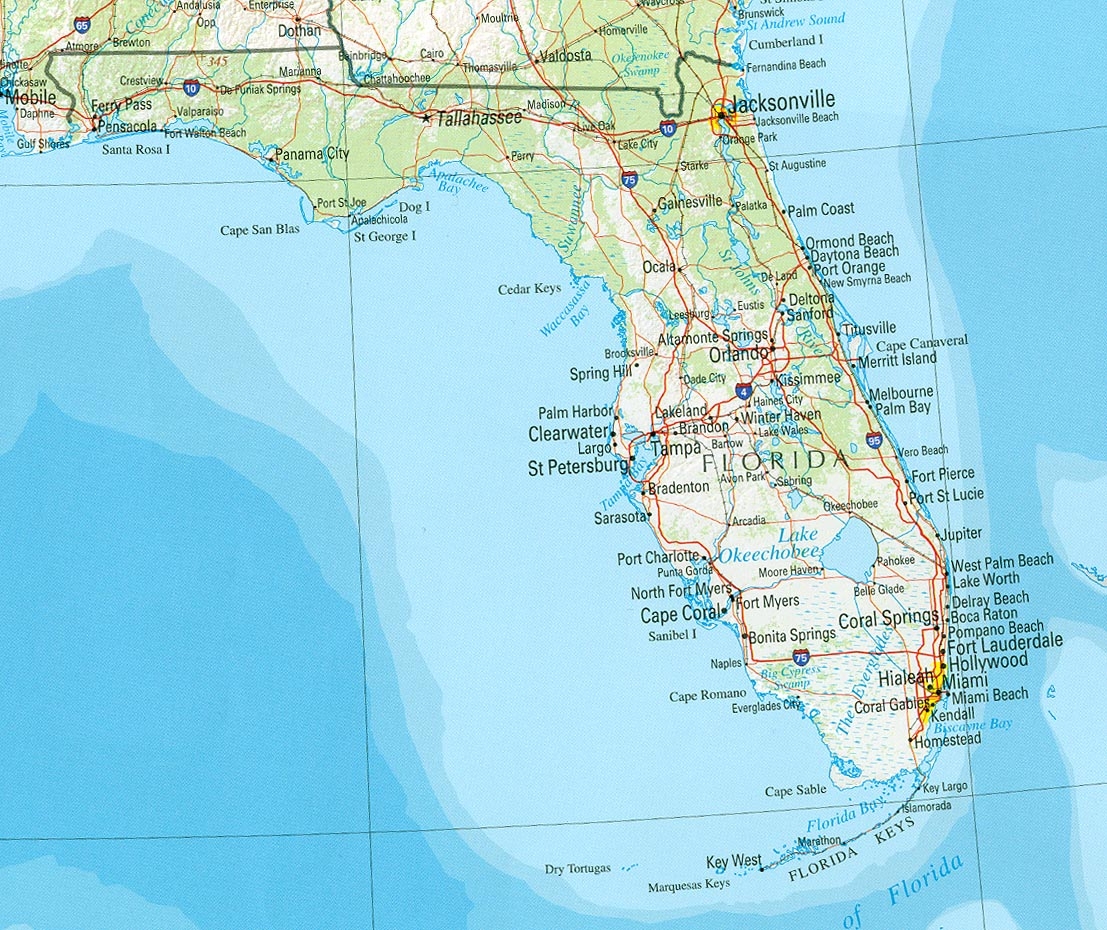 Florida Reference Map