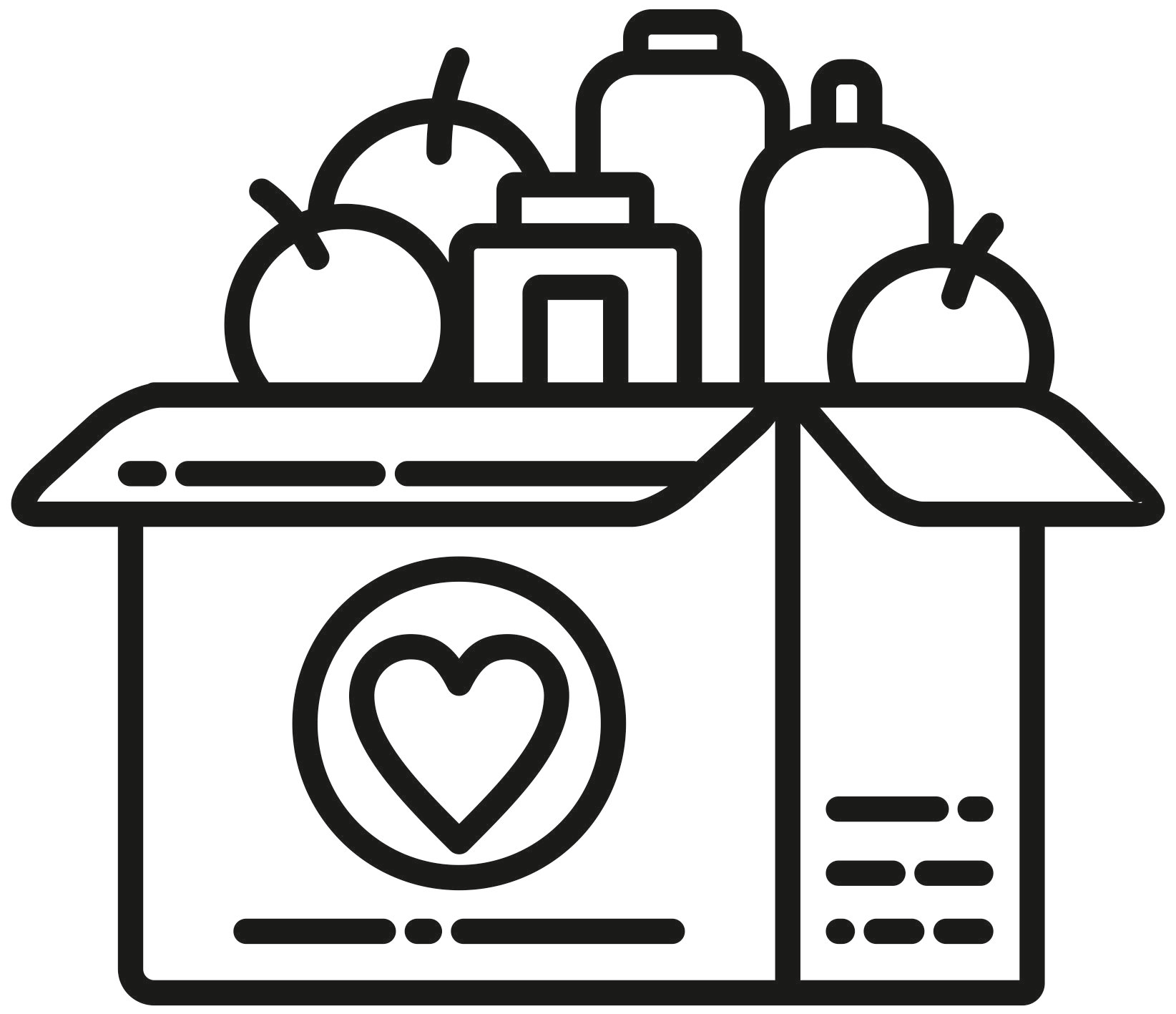 Food Drive Coloring Page Free Printable