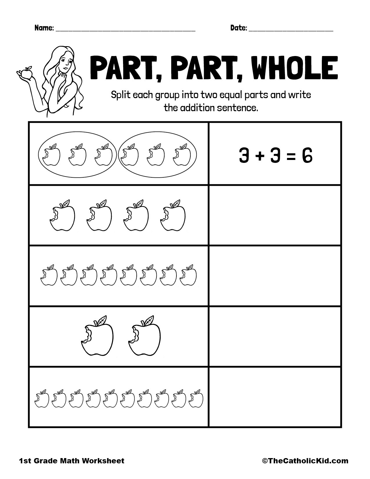 part and whole worksheets
