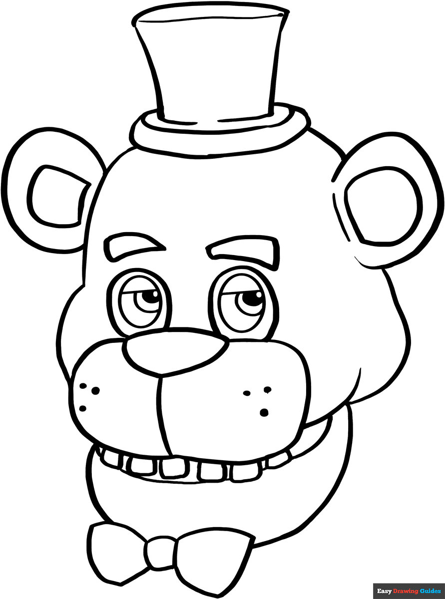 five nights coloring pages
