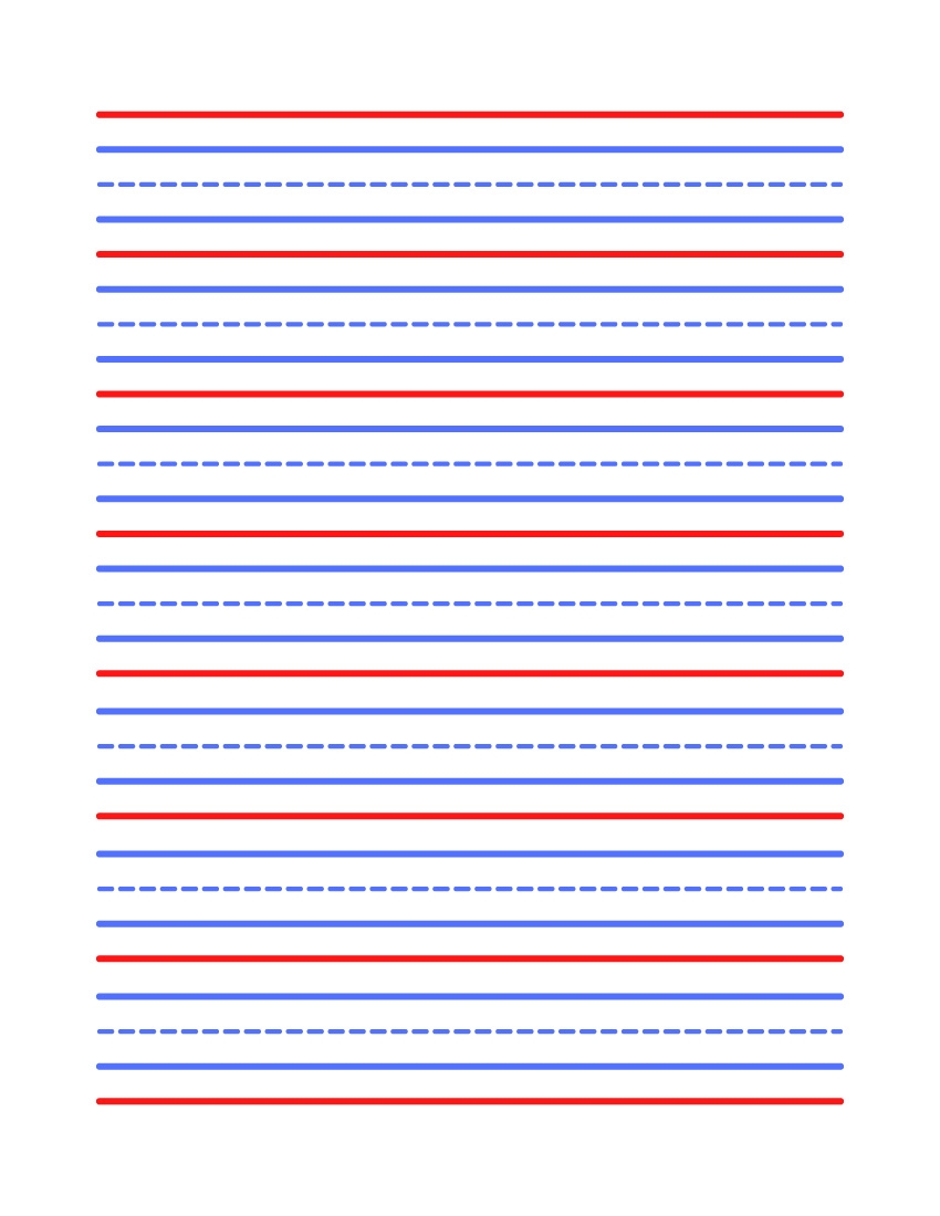 Free 3rd Grade Lined Paper Template To Edit Online