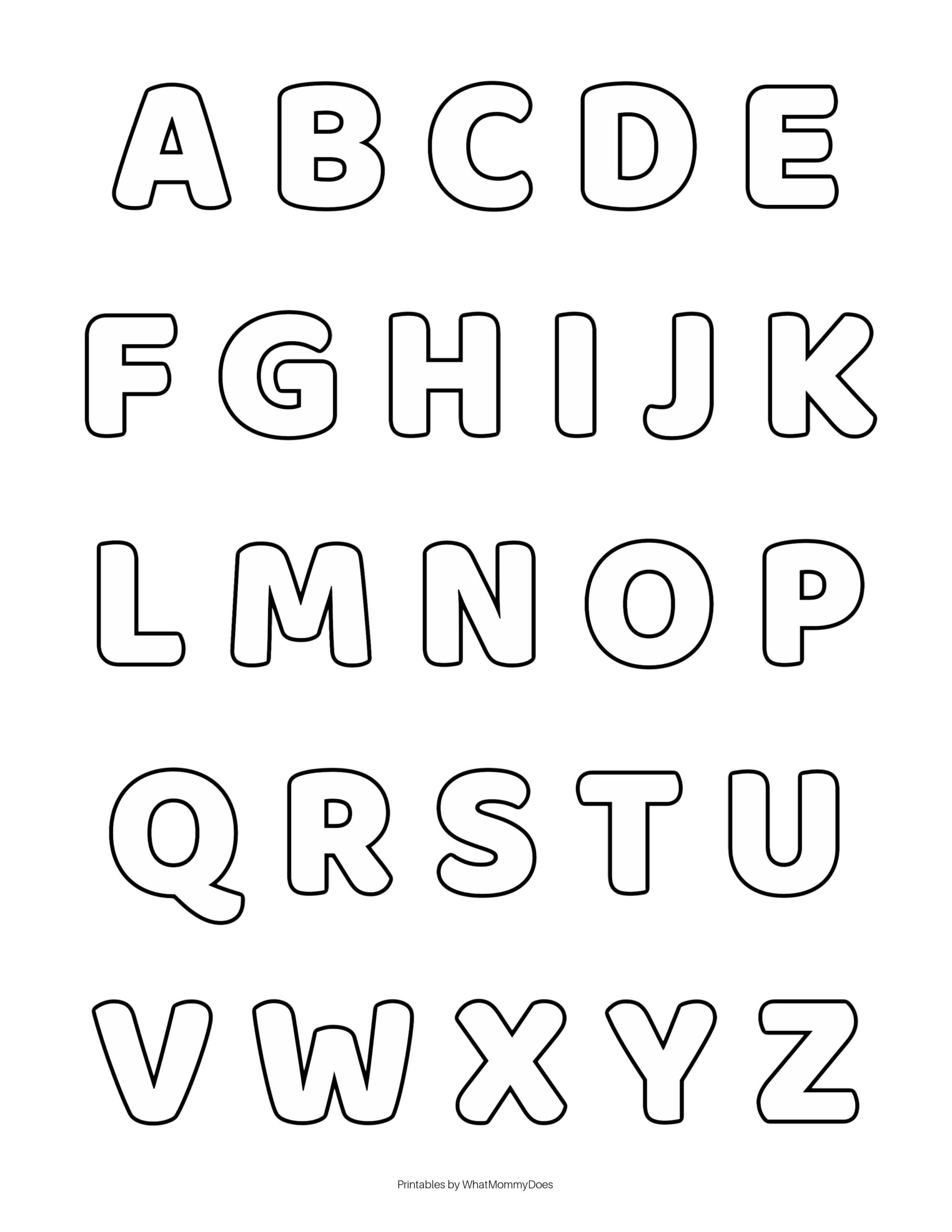 Free Alphabet Printables Letters Worksheets Stencils ABC Flash Cards