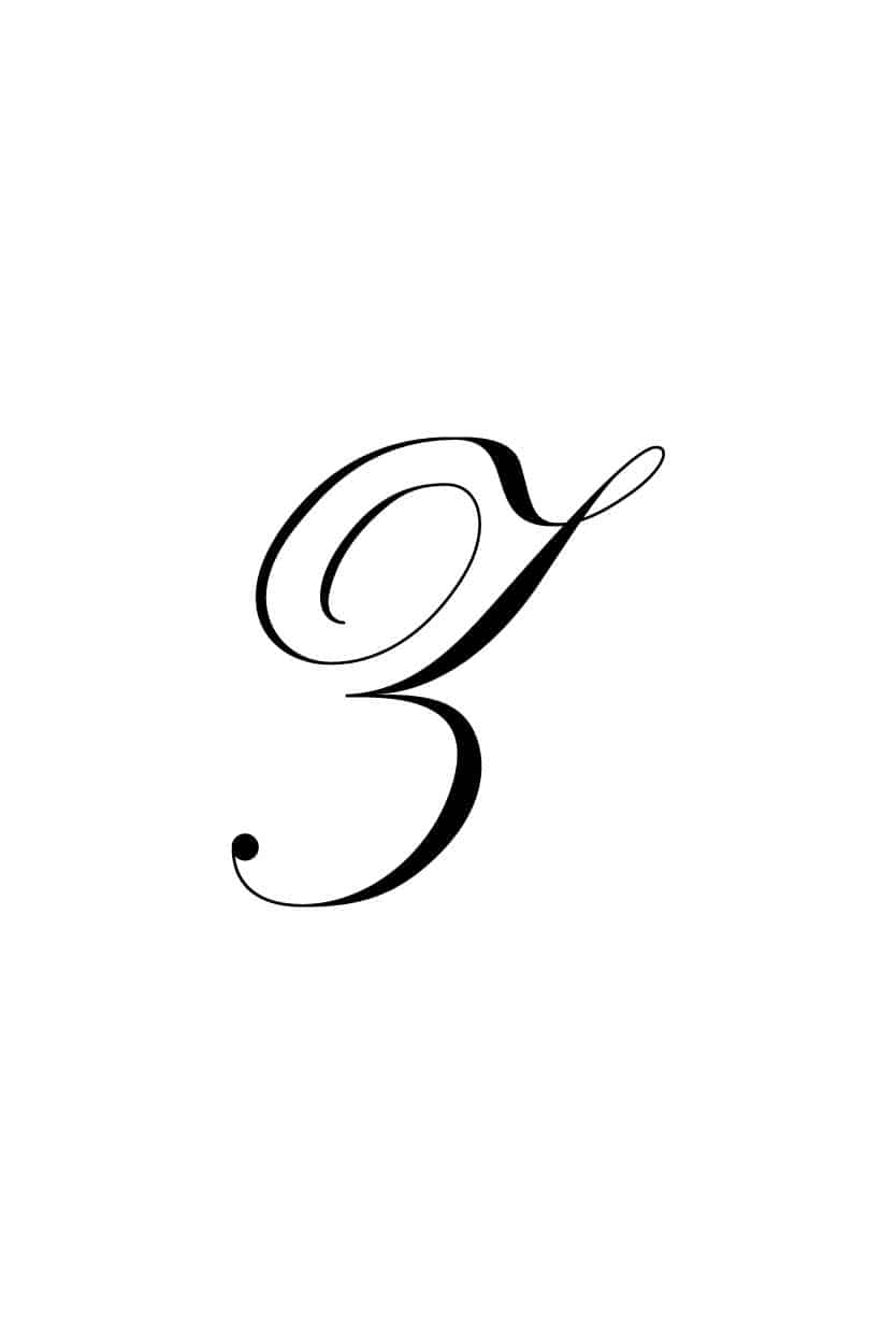 letter z in cursive