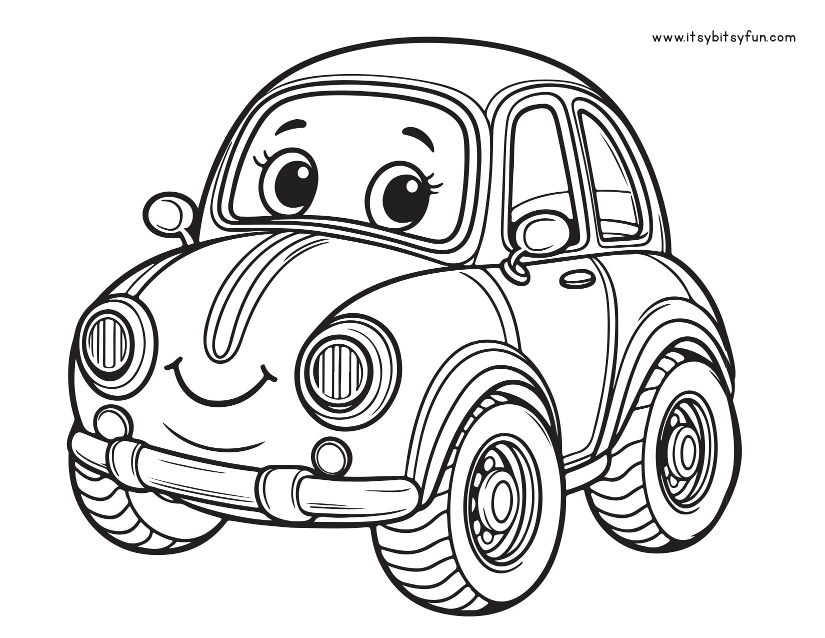 printable colouring pages of cars
