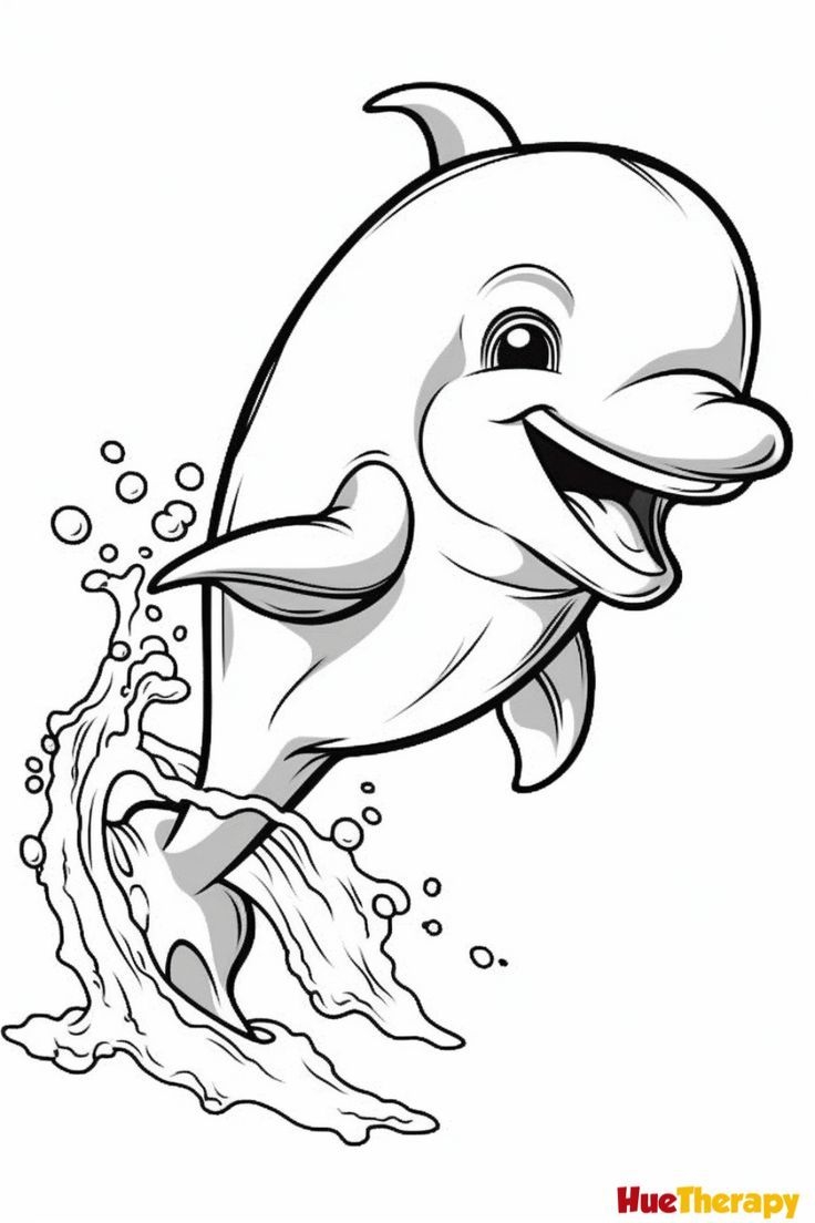 Free Printable Dolphin Coloring Pages For Kids