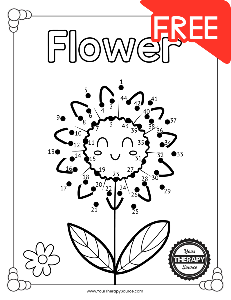 Free Printable Dot To Dot Puzzles Your Therapy Source Free Printable Dot To Dot Puzzles Your Therapy Source