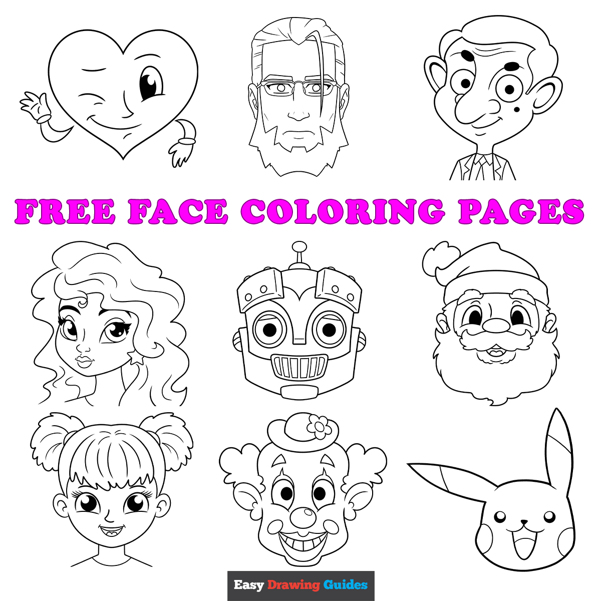 Free Printable Face Coloring Pages For Kids
