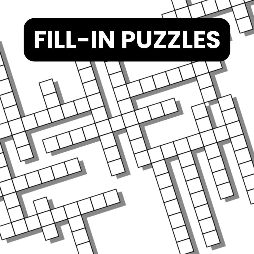 printable word fill in puzzles