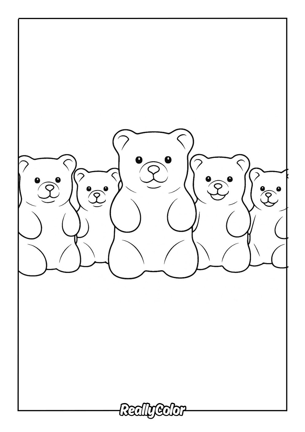 Free Printable Gummy Bear Coloring Pages Free Printable Gummy Bear Coloring Pages