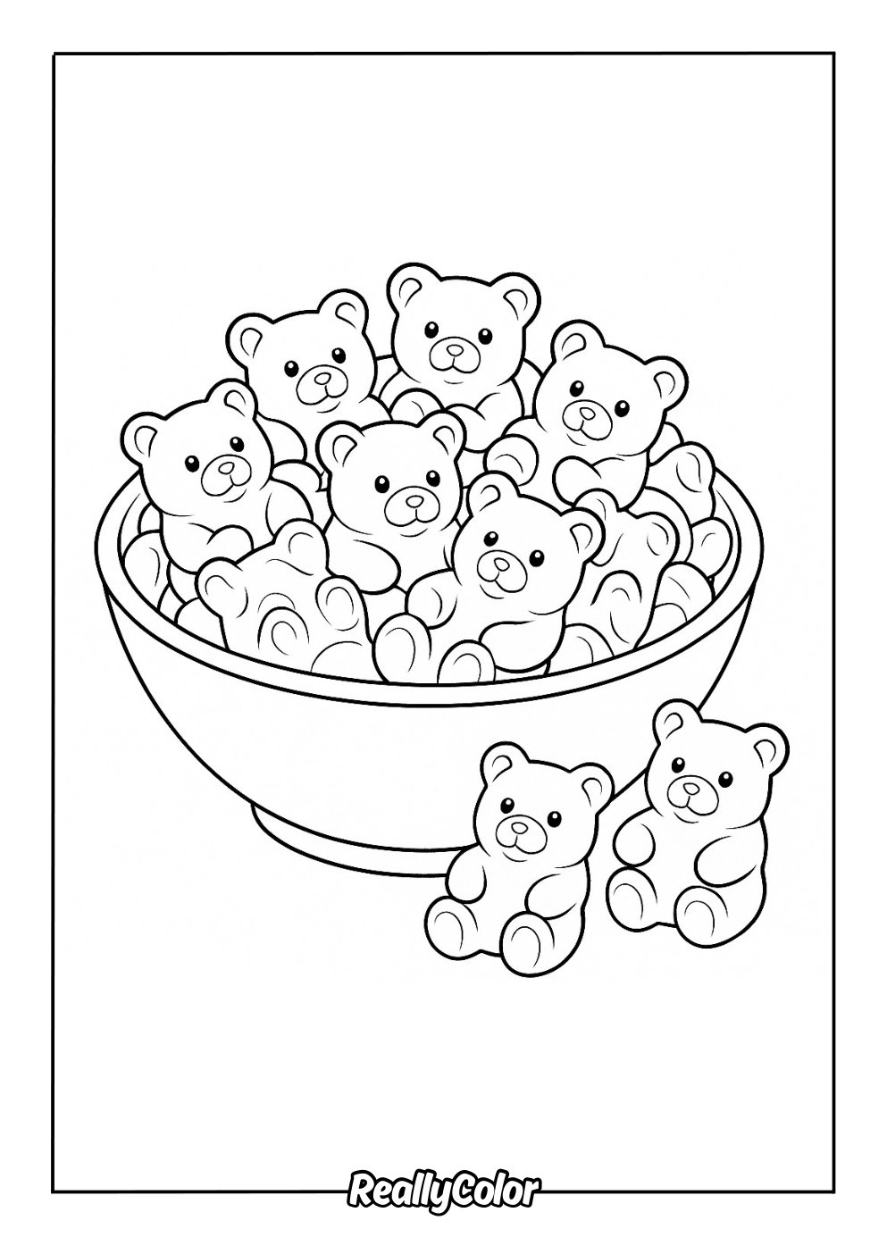 Free Printable Gummy Bear Coloring Pages Free Printable Gummy Bear Coloring Pages