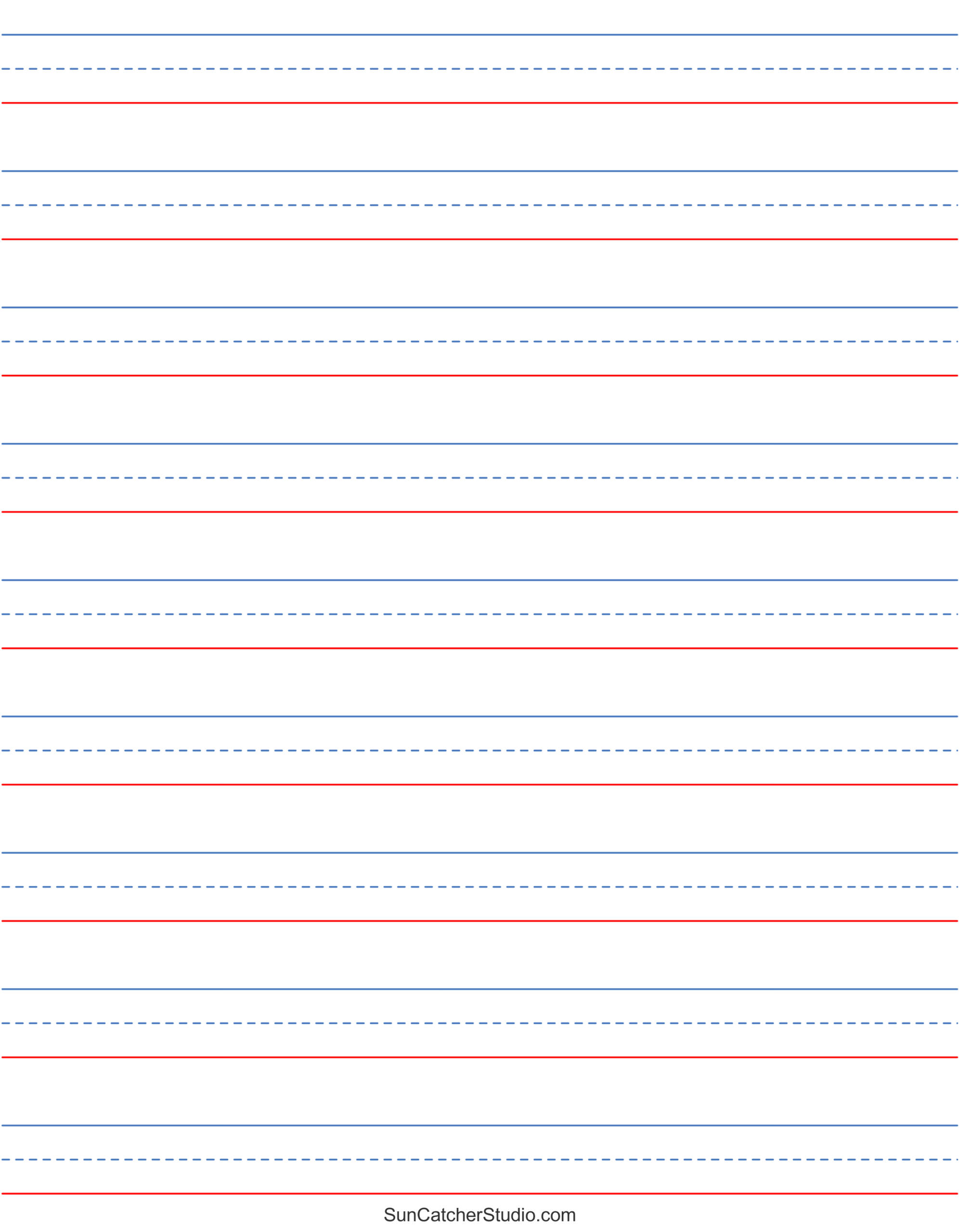 Free Printable Lined Paper Handwriting Notebook Templates Free Printables Lettering SVG Files Tools Apps