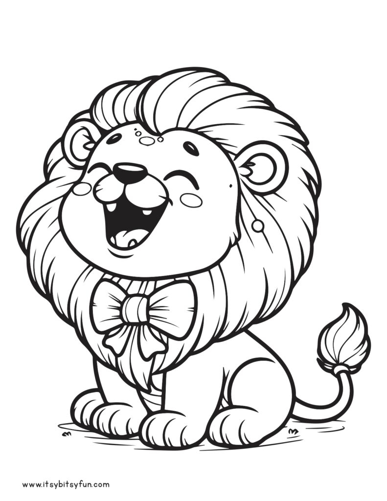 Free Printable Lion Coloring Pages For Kids Itsy Bitsy Fun