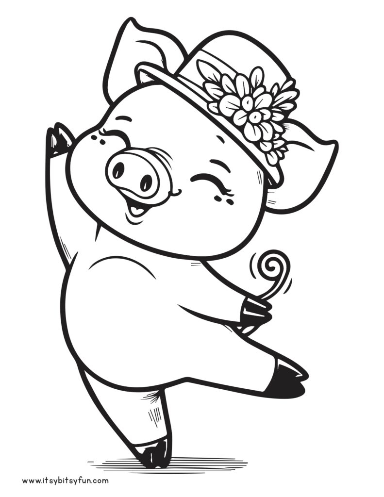 Free Printable Pig Coloring Pages For Kids Itsy Bitsy Fun Free Printable Pig Coloring Pages For Kids Itsy Bitsy Fun