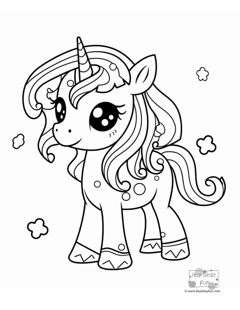 free printable colouring pages unicorns