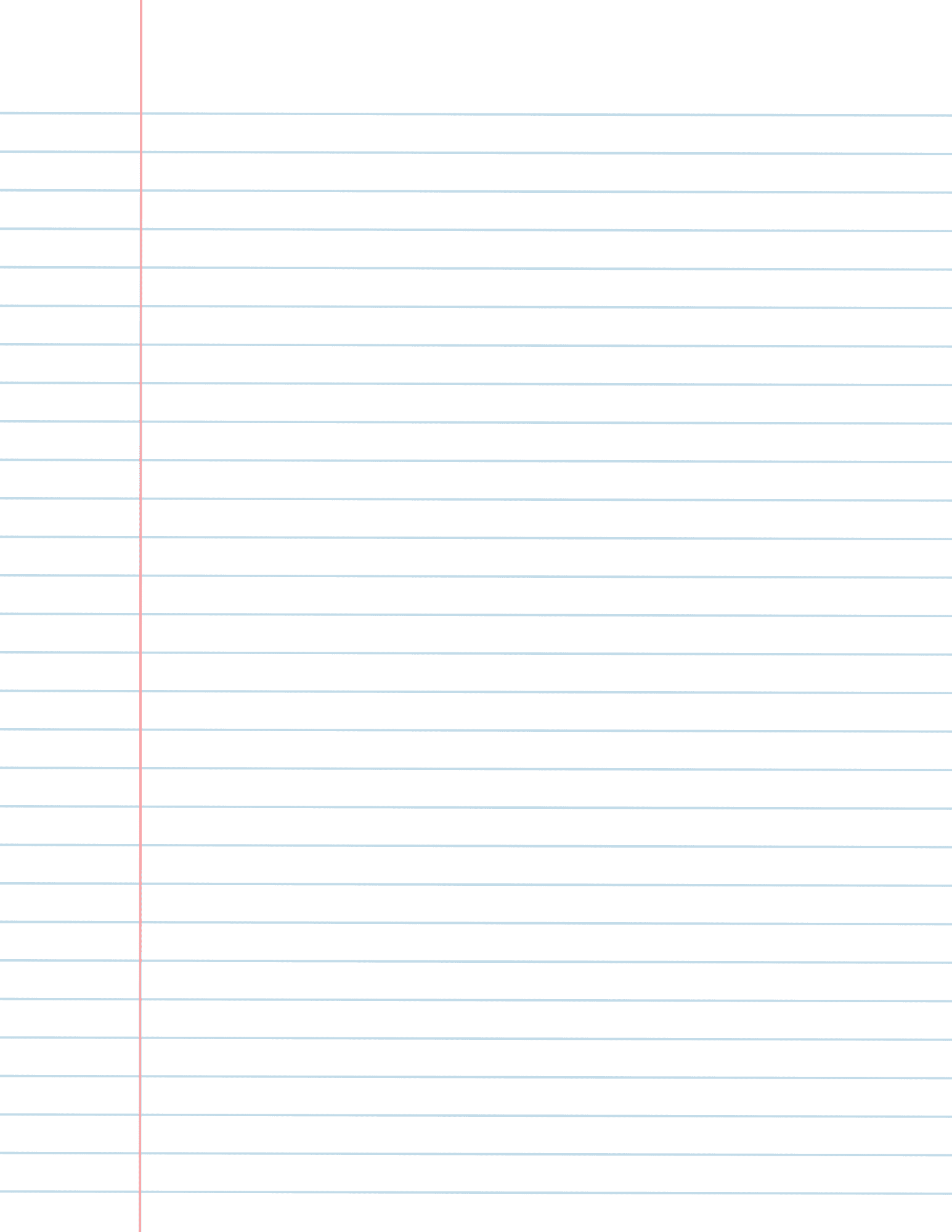 FREE Printable Wide Ruled Paper PDF