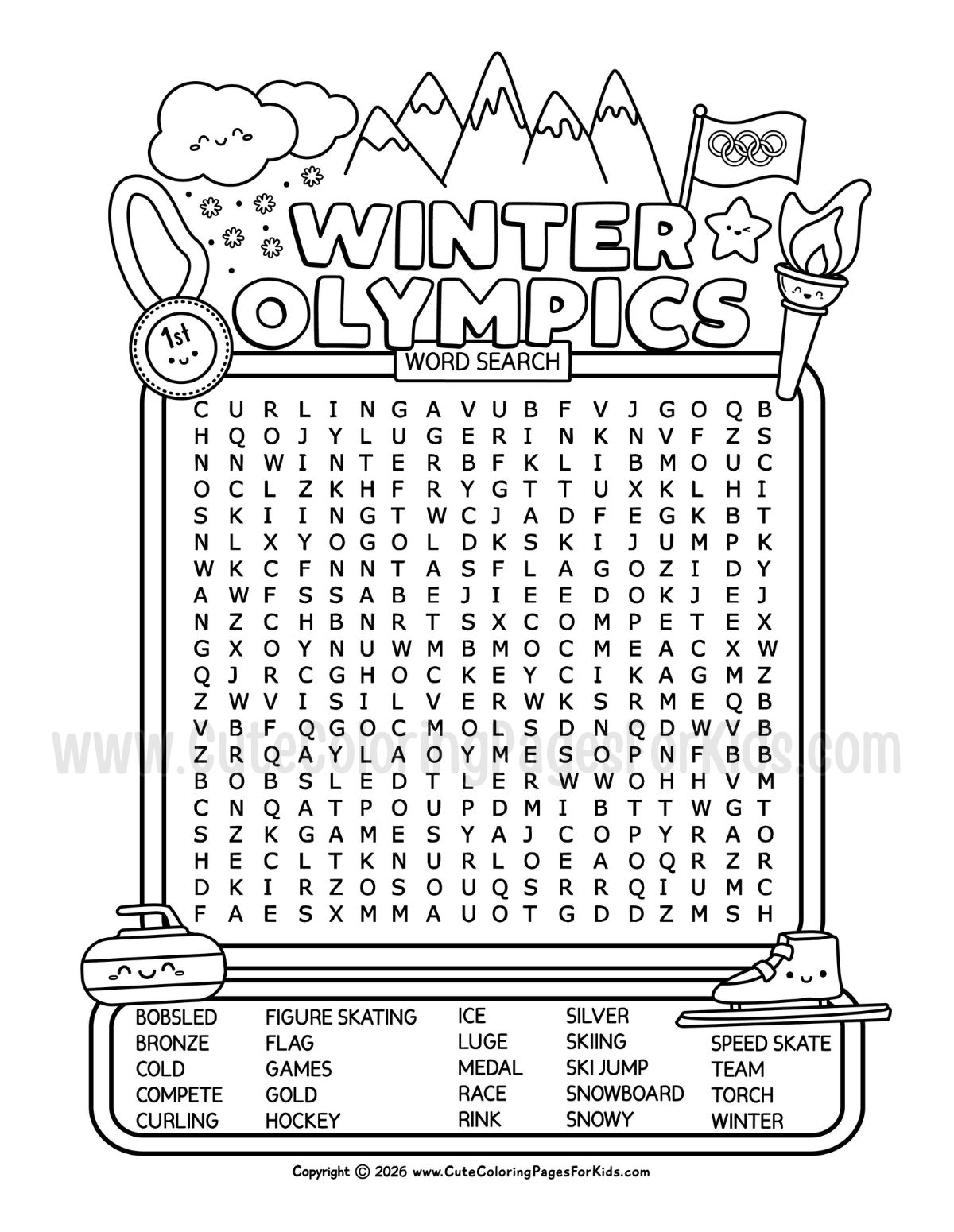 Free Printable Word Searches For Kids Cute Coloring Pages For Kids Free Printable Word Searches For Kids Cute Coloring Pages For Kids