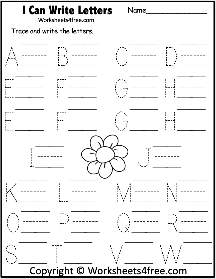 free traceable alphabet worksheets
