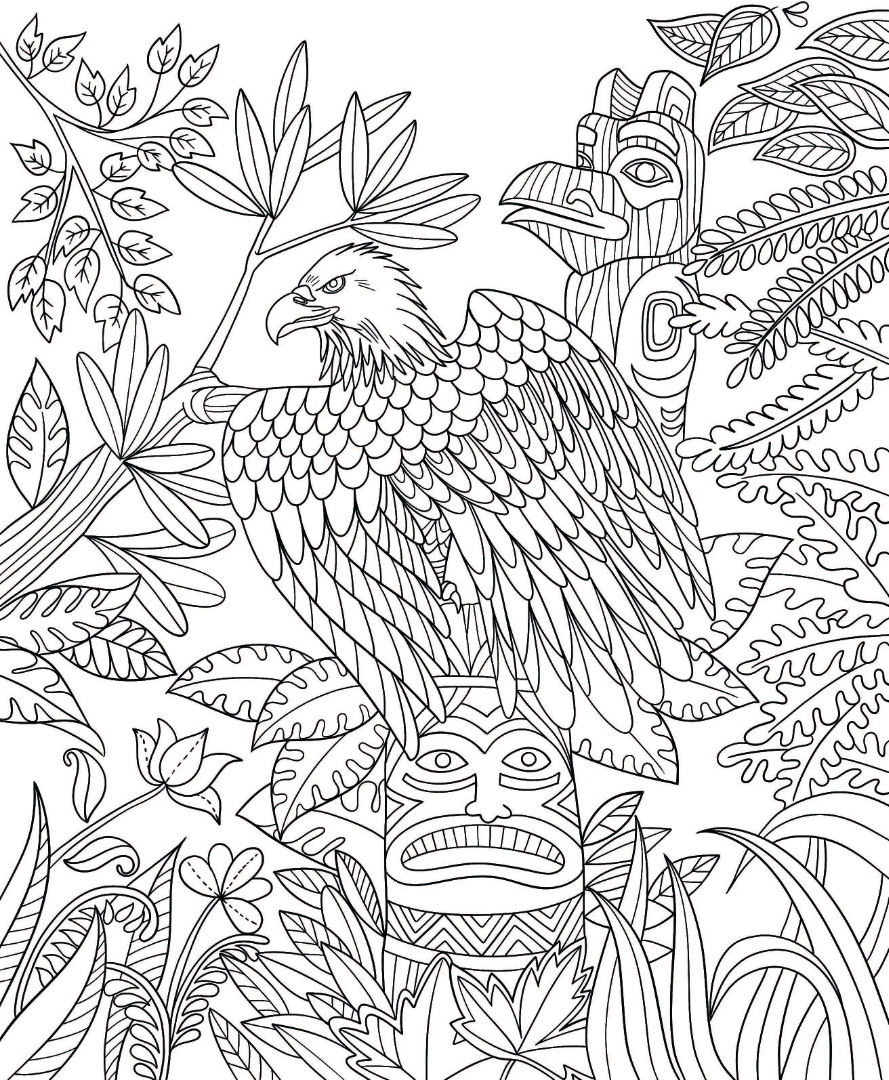 native american coloring pages