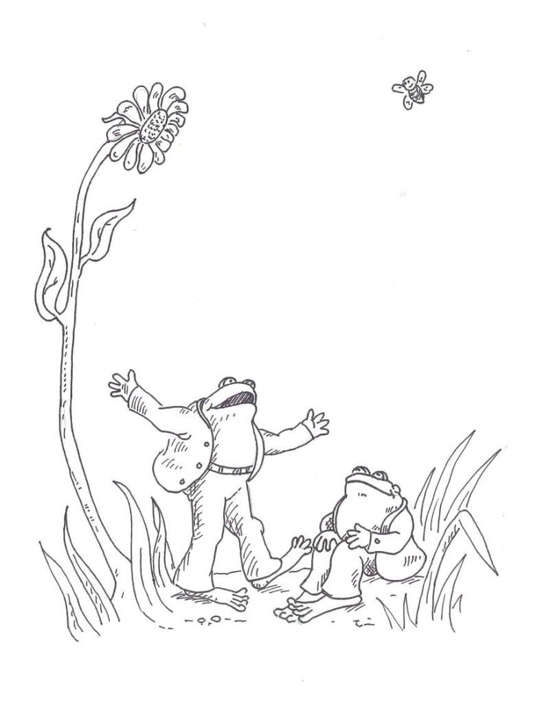 frog and toad coloring sheet