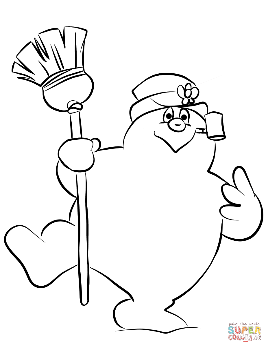 frosty the snowman coloring pages frosty the snowman coloring pages