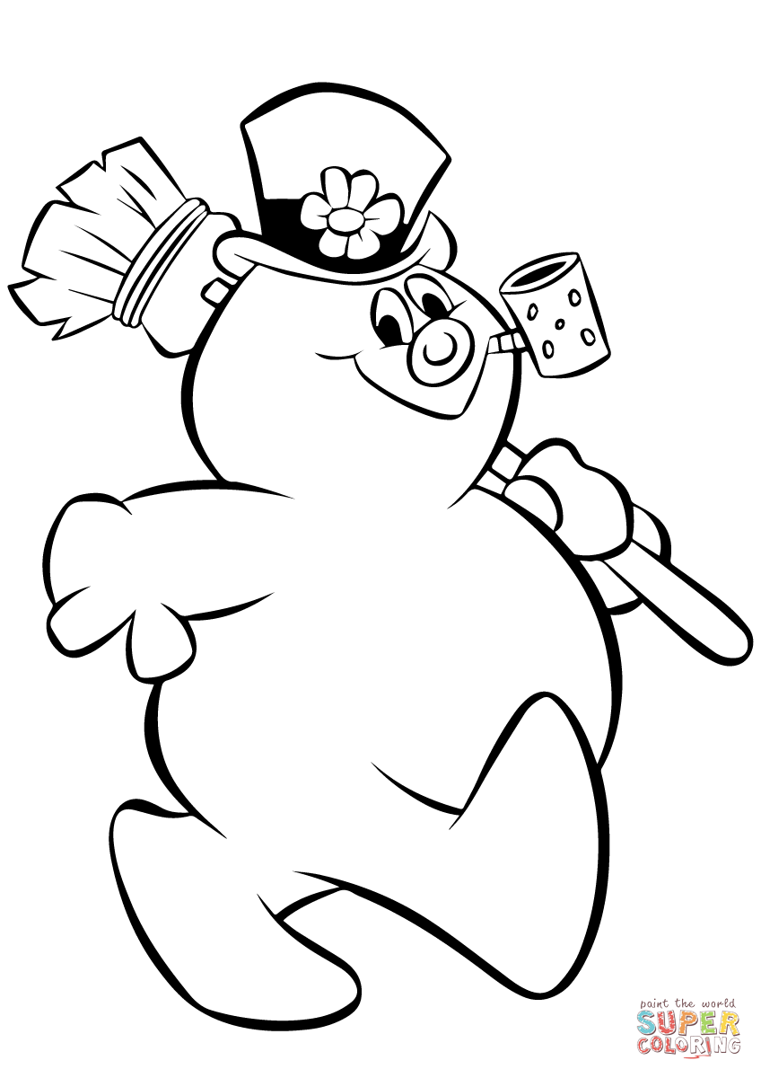 Frosty Snowman Coloring Page Free Printable Frosty Snowman Coloring Page Free Printable