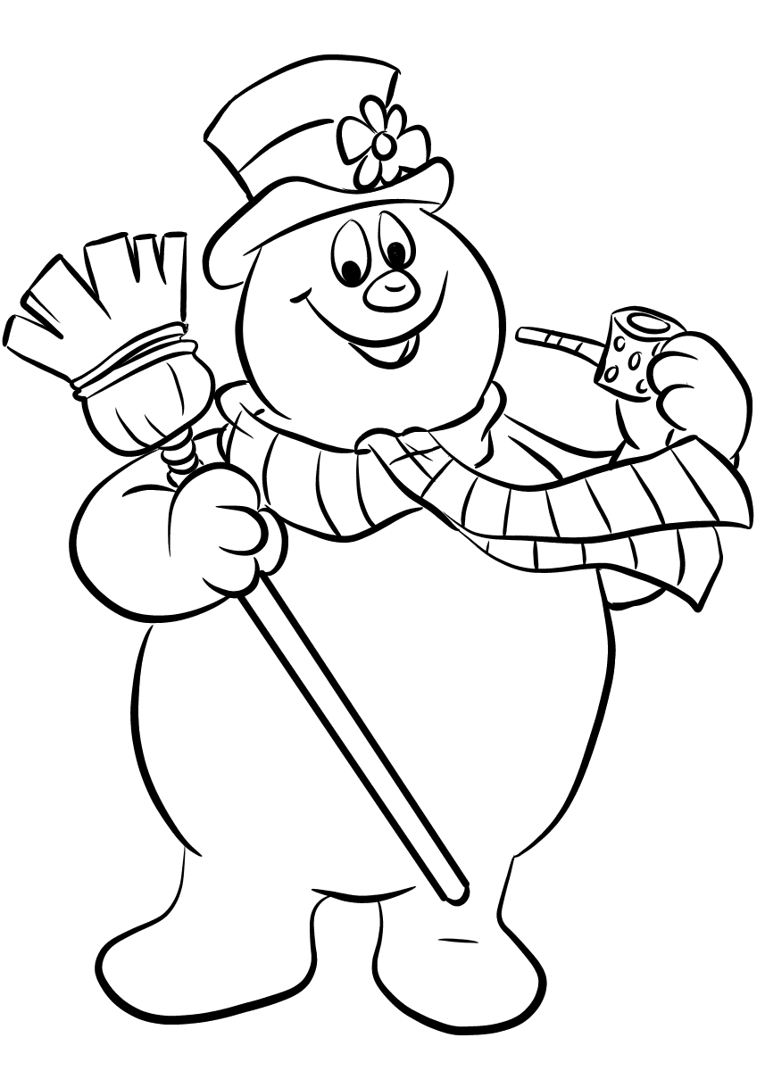 Frosty The Snowman Coloring Page Free Printable Frosty The Snowman Coloring Page Free Printable