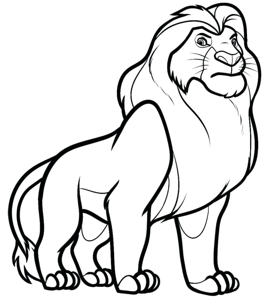 Grand Lion Lion Coloring Pages