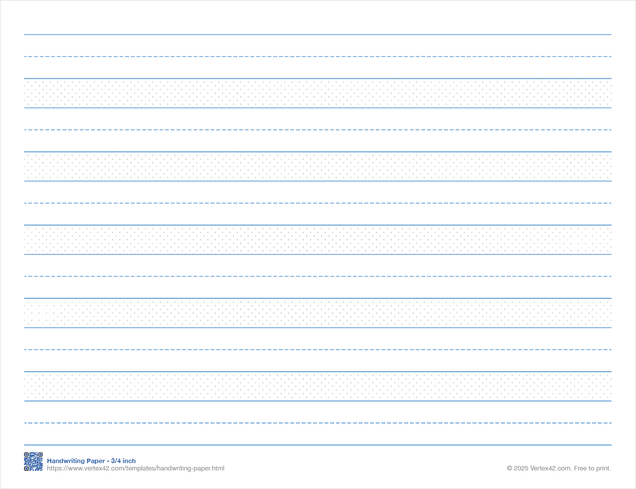Handwriting Practice Paper Free Printable PDFs