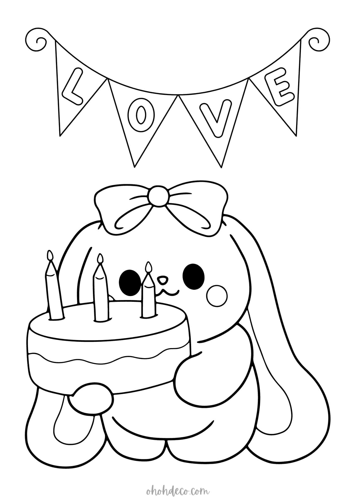 birthday colouring in pages birthday colouring in pages