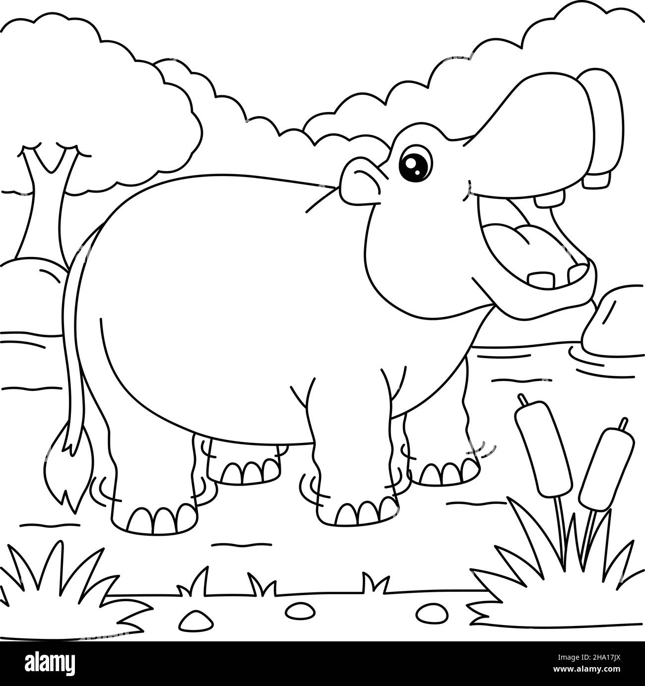 hippopotamus pictures to color hippopotamus pictures to color