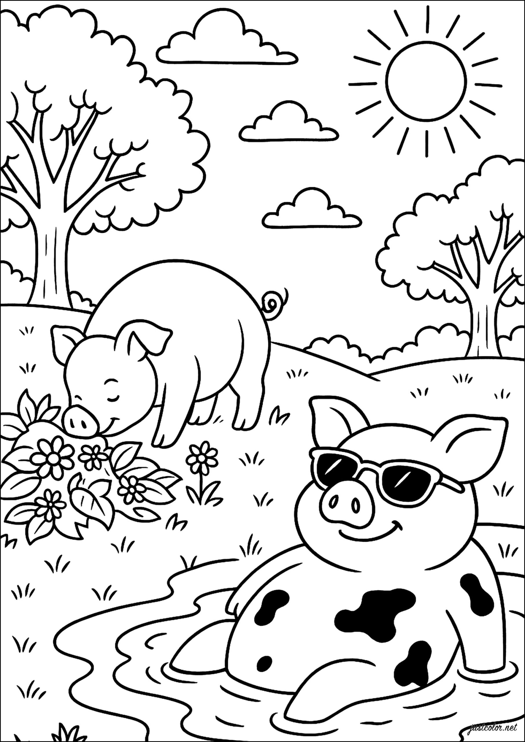 coloring pages of pigs coloring pages of pigs
